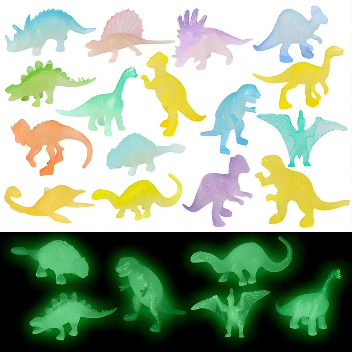 Sticker glow in the dark Dinos 3D