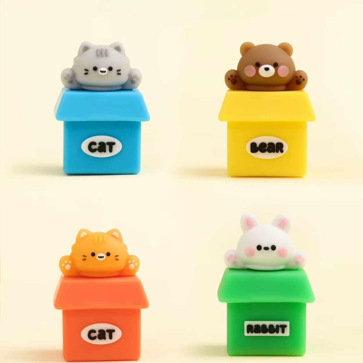 Sacapunta y goma para tinta borrable PET box