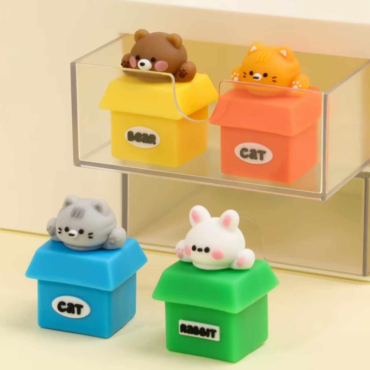 Sacapunta y goma para tinta borrable PET box