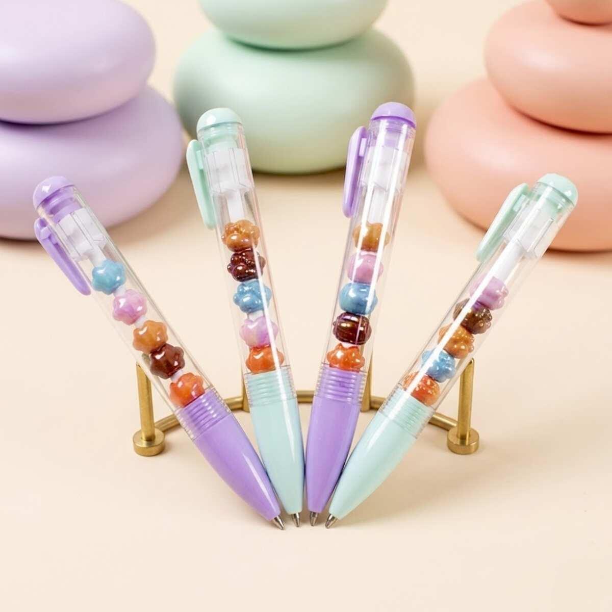 Boligrafo jenga Huellas retractil c/clip - 0.7 mm - Tinta Azul
