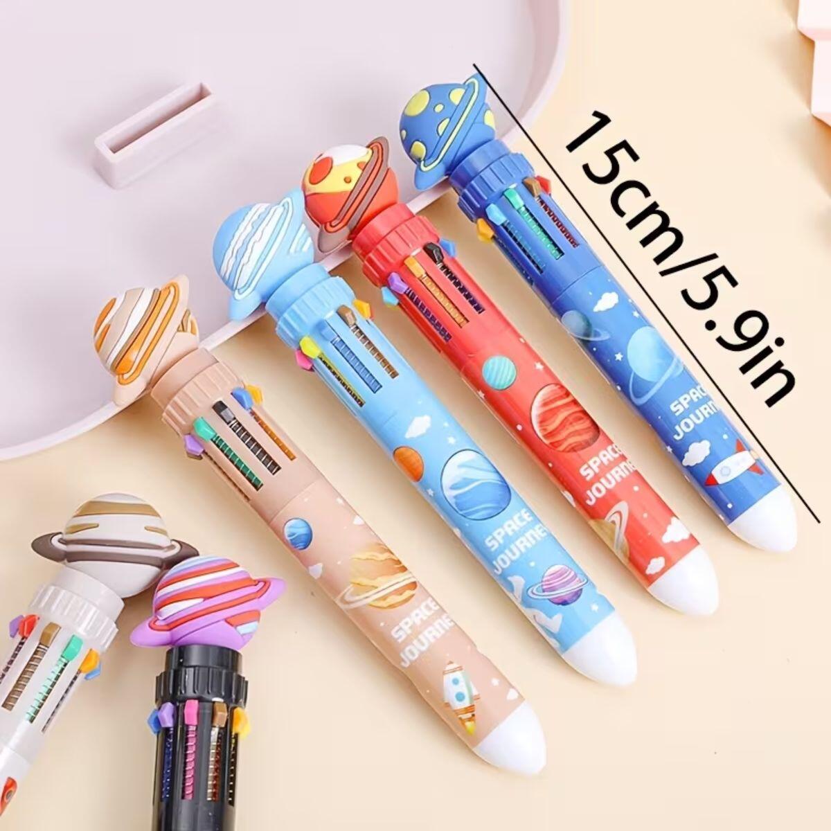 Boligrafo multi x 10 Espacial c/cuerpo estampado