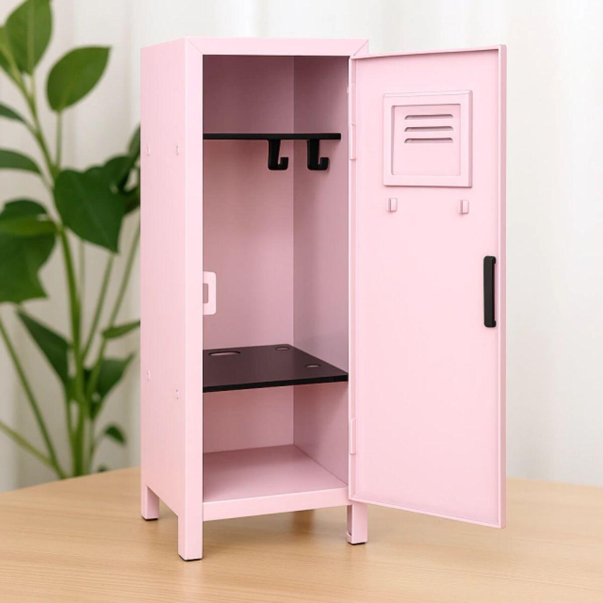 Mini Locker color pastel (candado y estantes) 27x11xx11cm