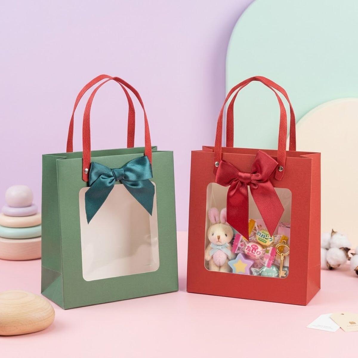 Bolsa de regalo c/moño y caja armable