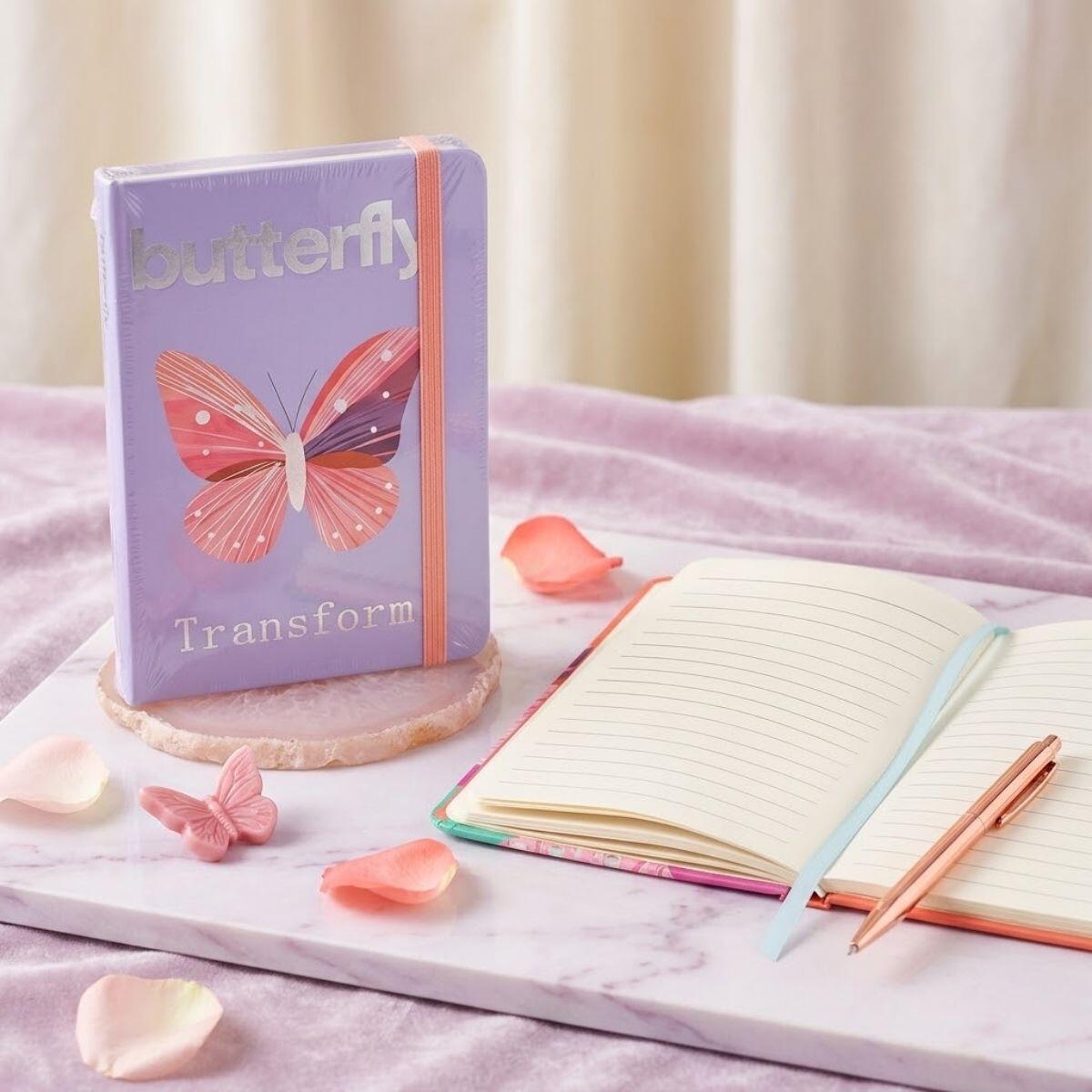 Libreta A5 Butterfly - 80 hojas rayads