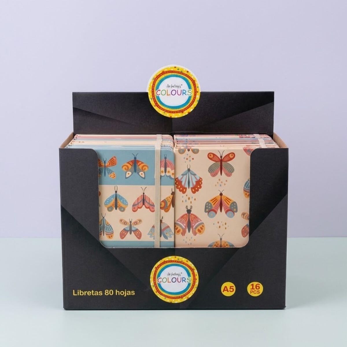 Libreta A5 Butterfly 2 - 80 hojas rayadas 