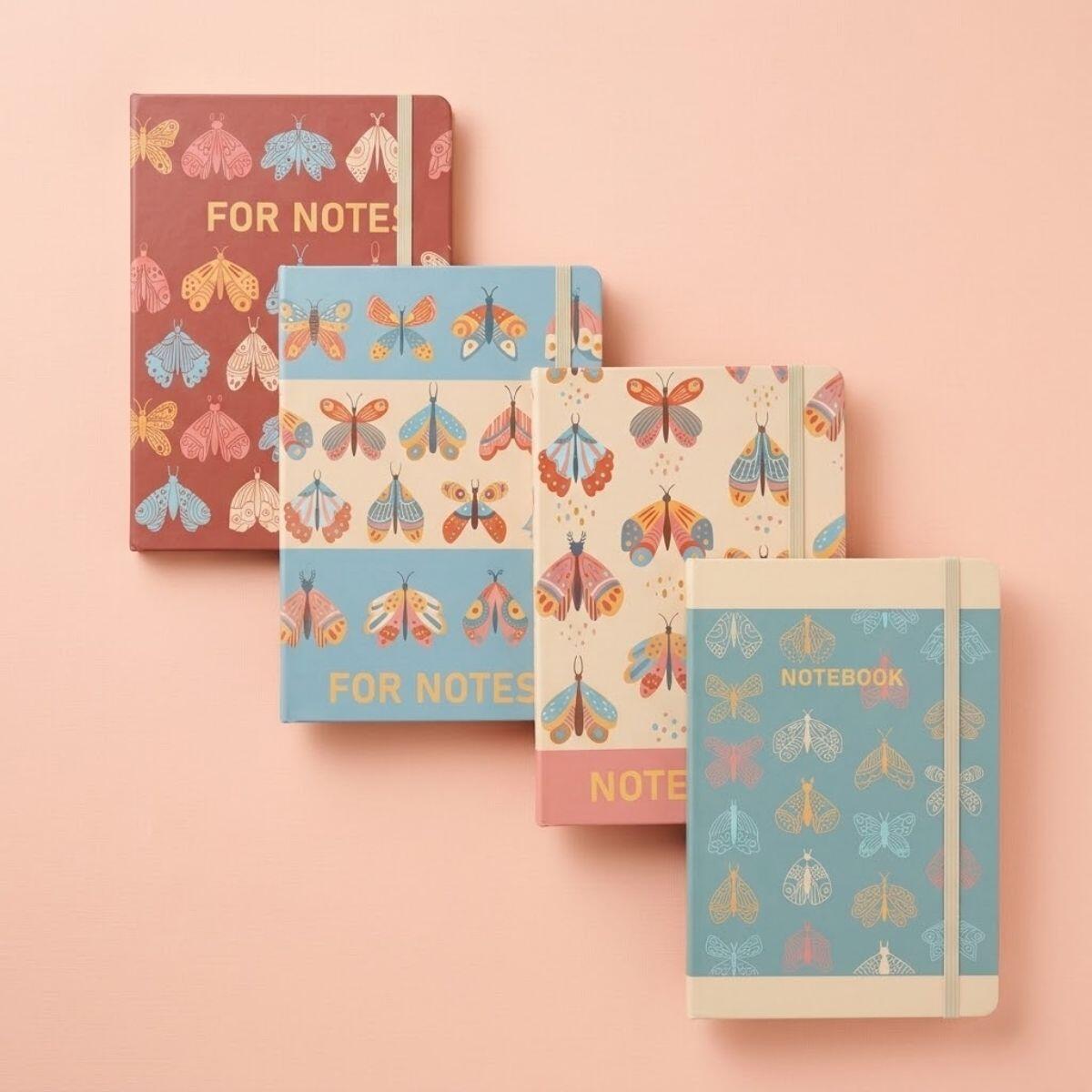Libreta A6 Butterfly 2 - 80 hojas rayadas