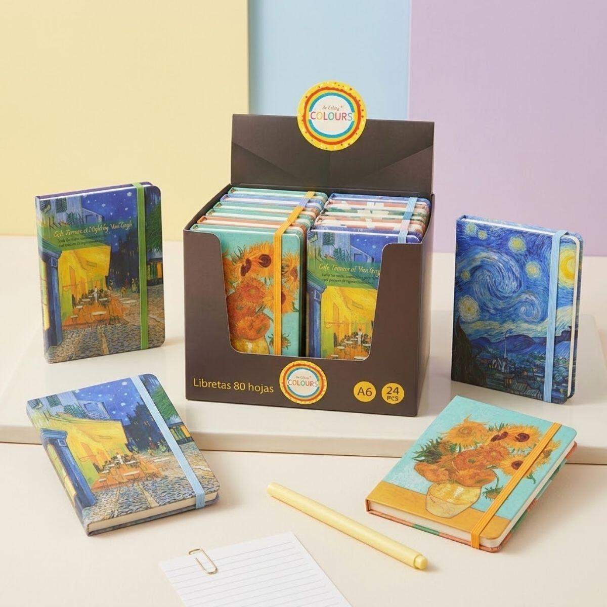 Libreta A6 Van Gogh - 80 hojas rayadas