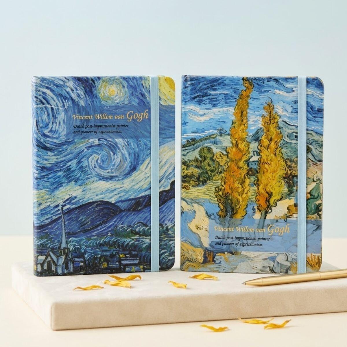 Libreta A6 Van Gogh - 80 hojas rayadas