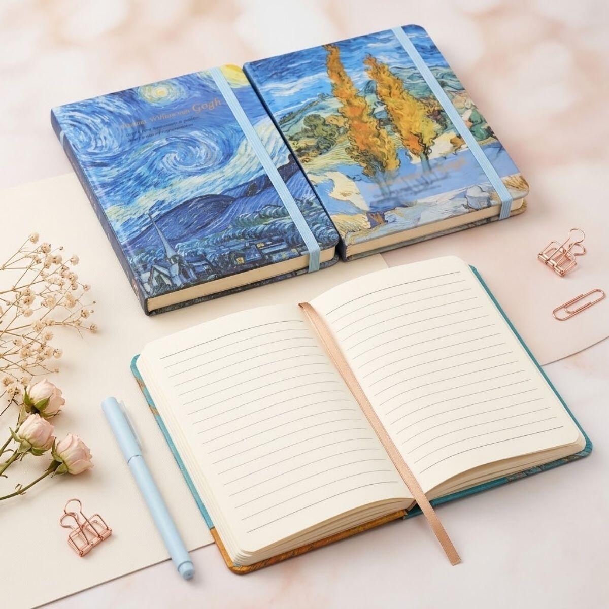 Libreta A6 Van Gogh - 80 hojas rayadas