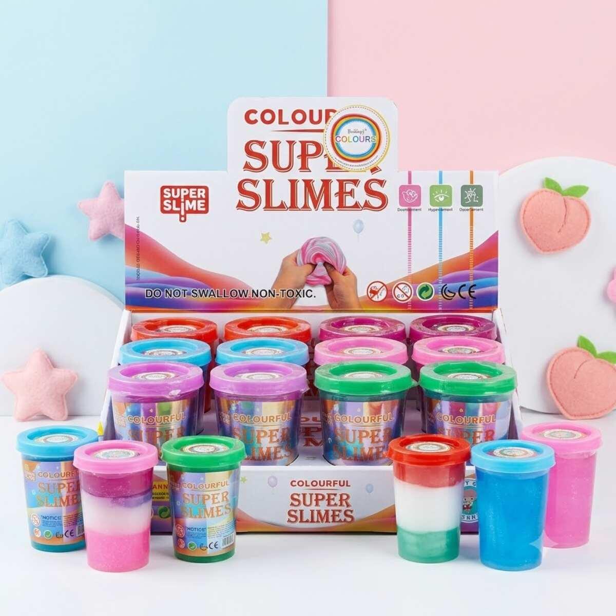 Slime 4 colores c/glitter