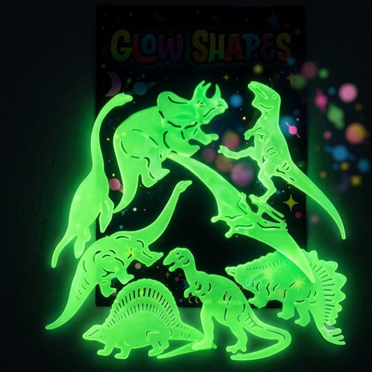 Sticker Glow in the dark Dinos grandes