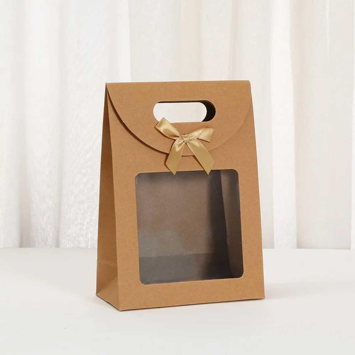 Bolsa de regalo c/ventana 16x12x6cm