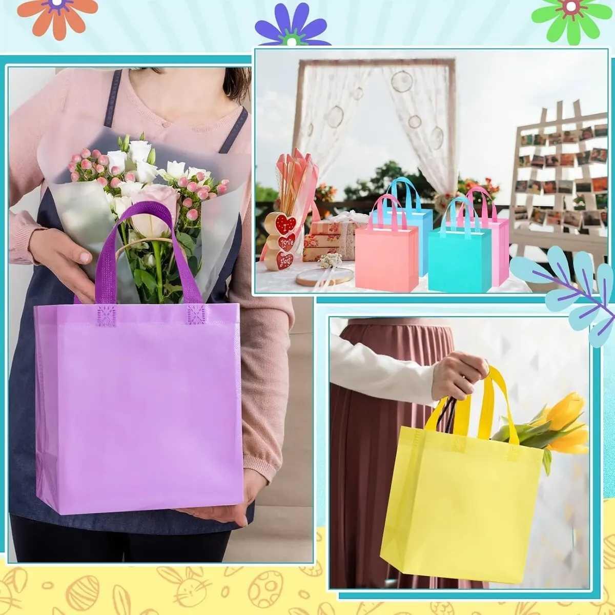 Bolsa de regalo color pastel 23x22x11cm