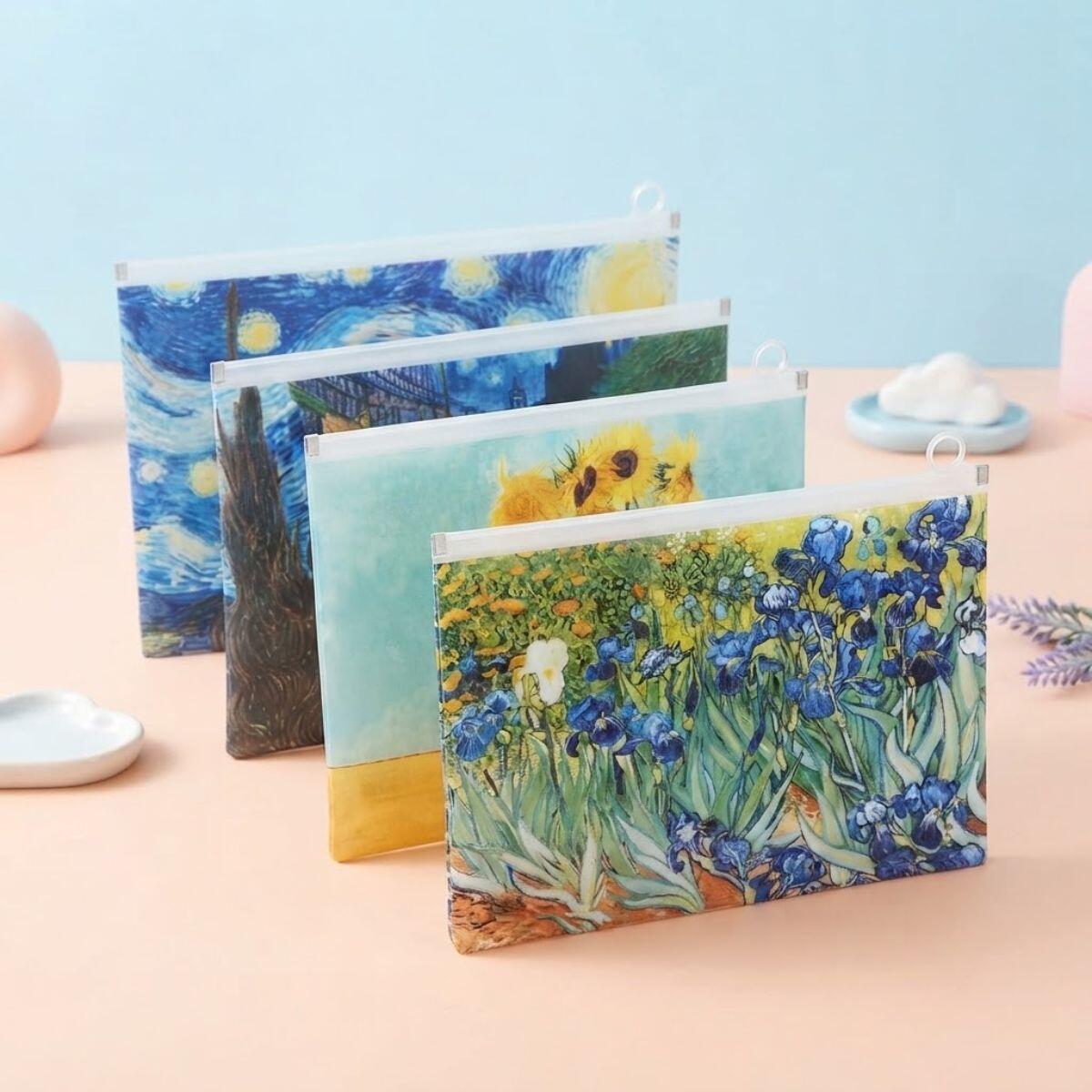 Sobre FC estampado Van Gogh c/cierre facil