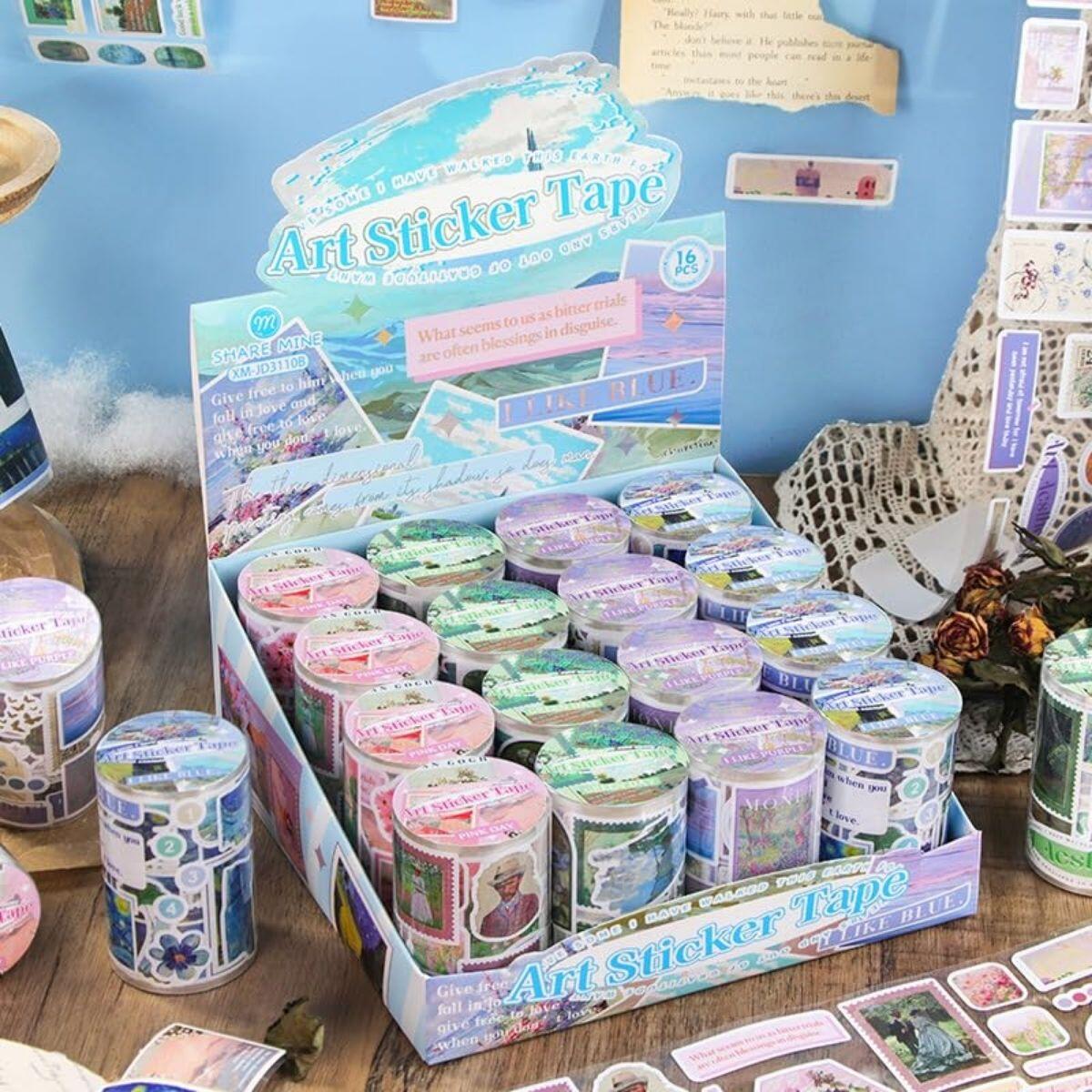 Stickers Van Gogh/Monet en cinta de 1.9mts