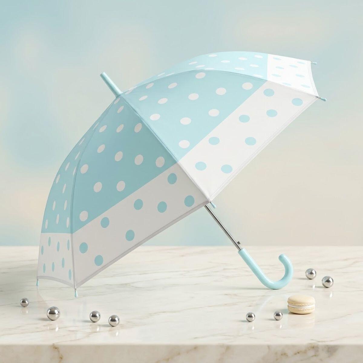 Paraguas color pastel estampado - 60 cm