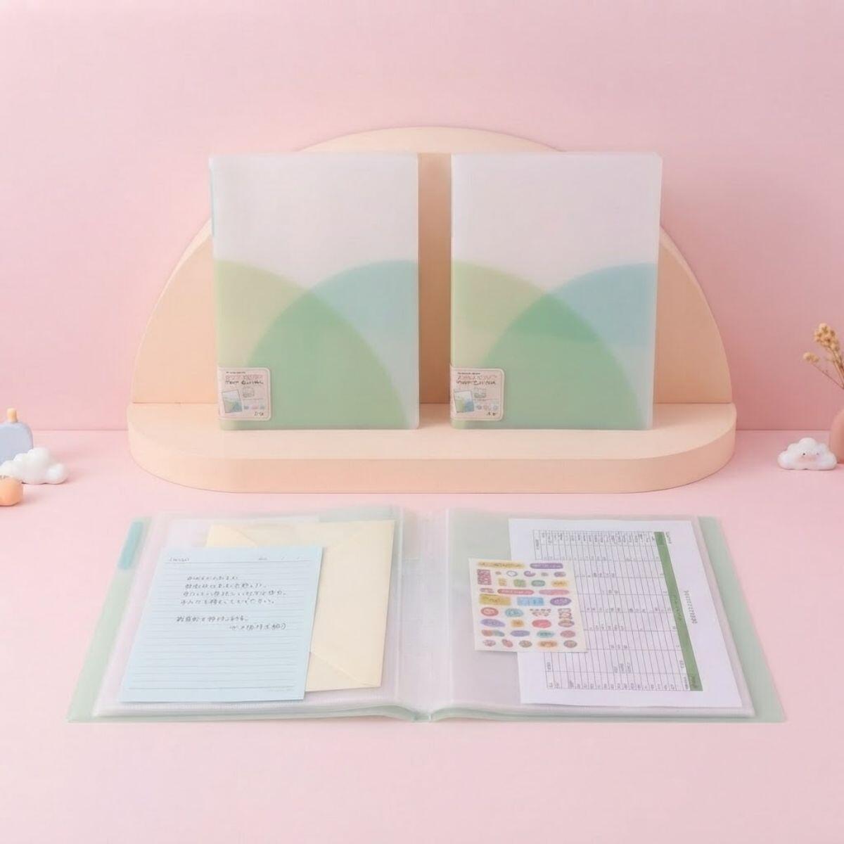 Carpeta A4 color pastel y blanco - 30 folios 