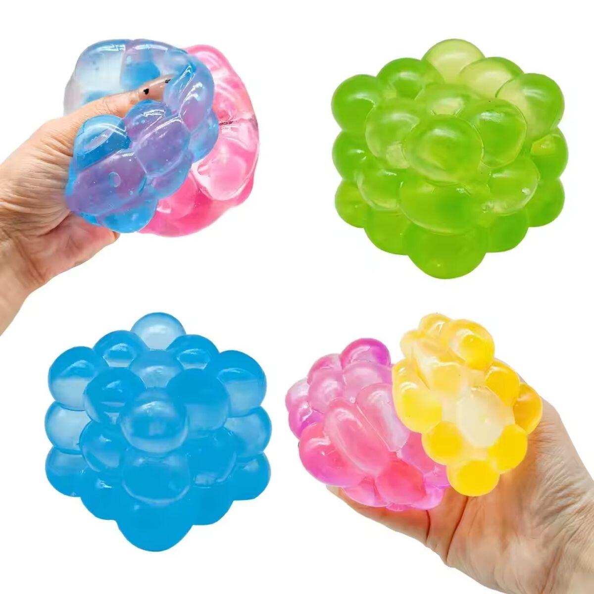Squishy  Cubo hielo c/bolitas - 5 cm