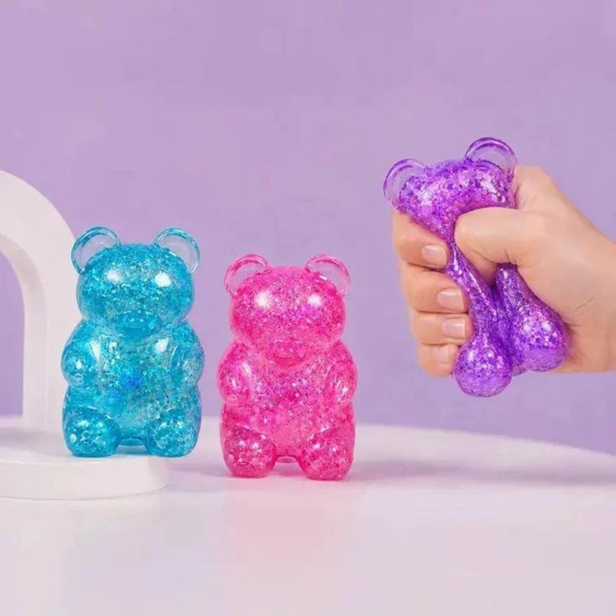 Squishy Oso transparente c/glitter