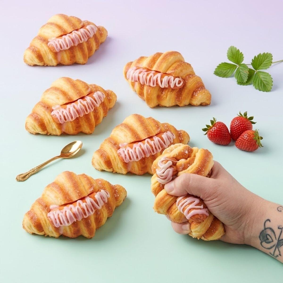 Squishy Croissant relleno - 80 gramos