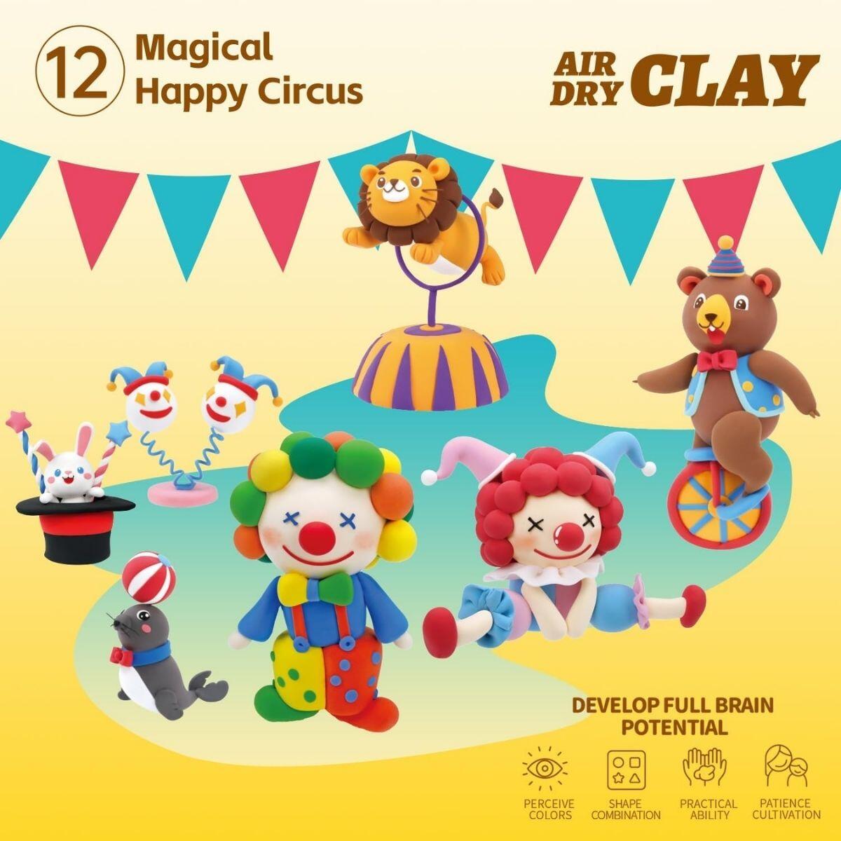Masa Circo en pote x 4 colores