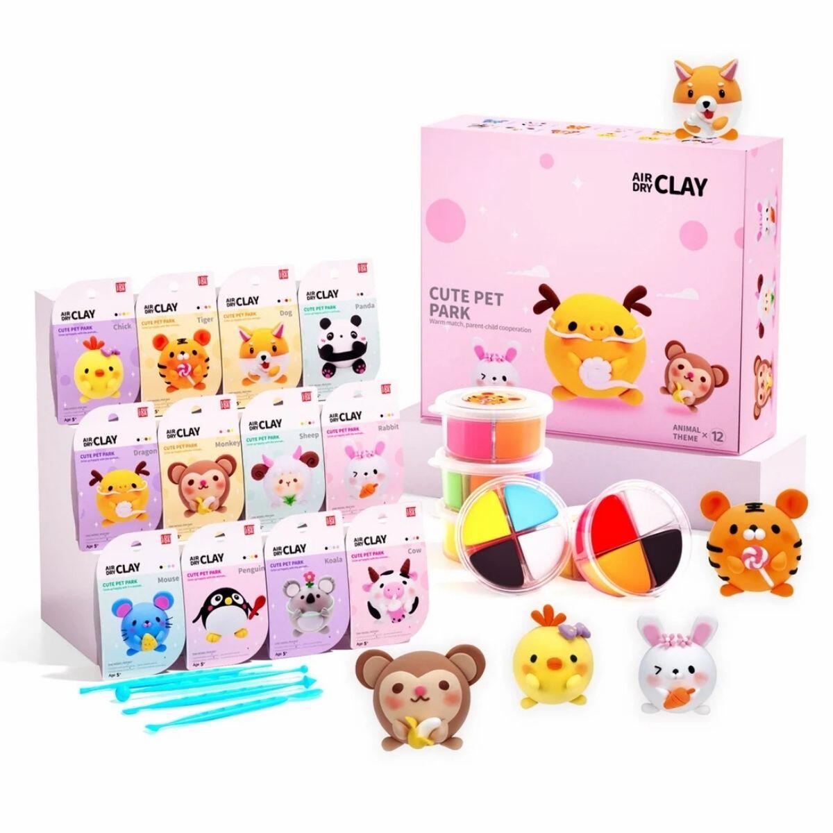 Masa Animalitos en pote x 4 colores