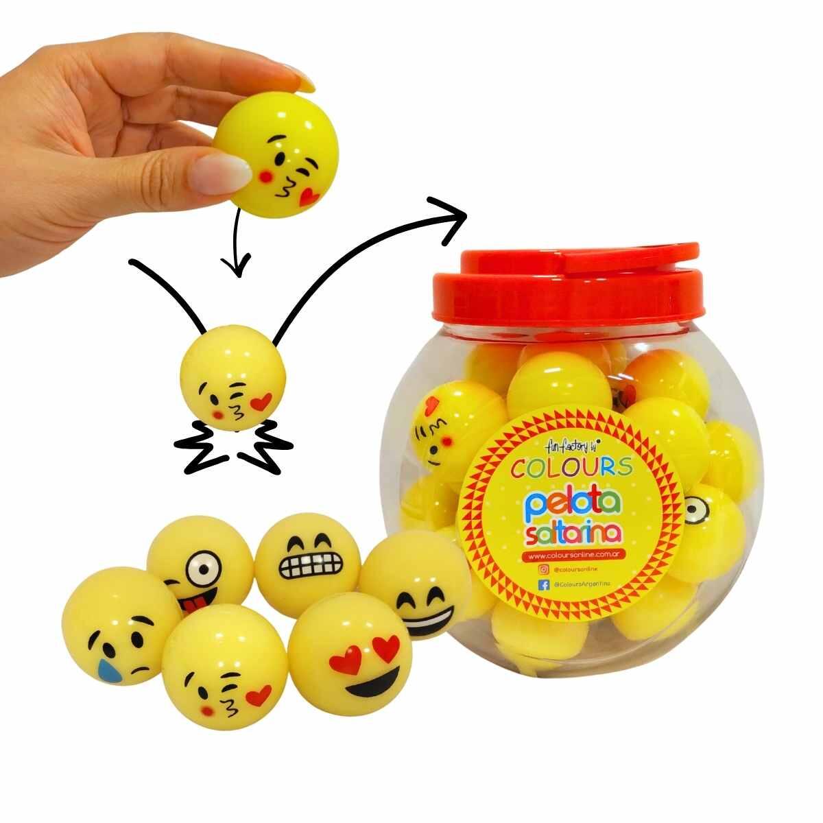 Pelota saltarina Emoji 45 mm