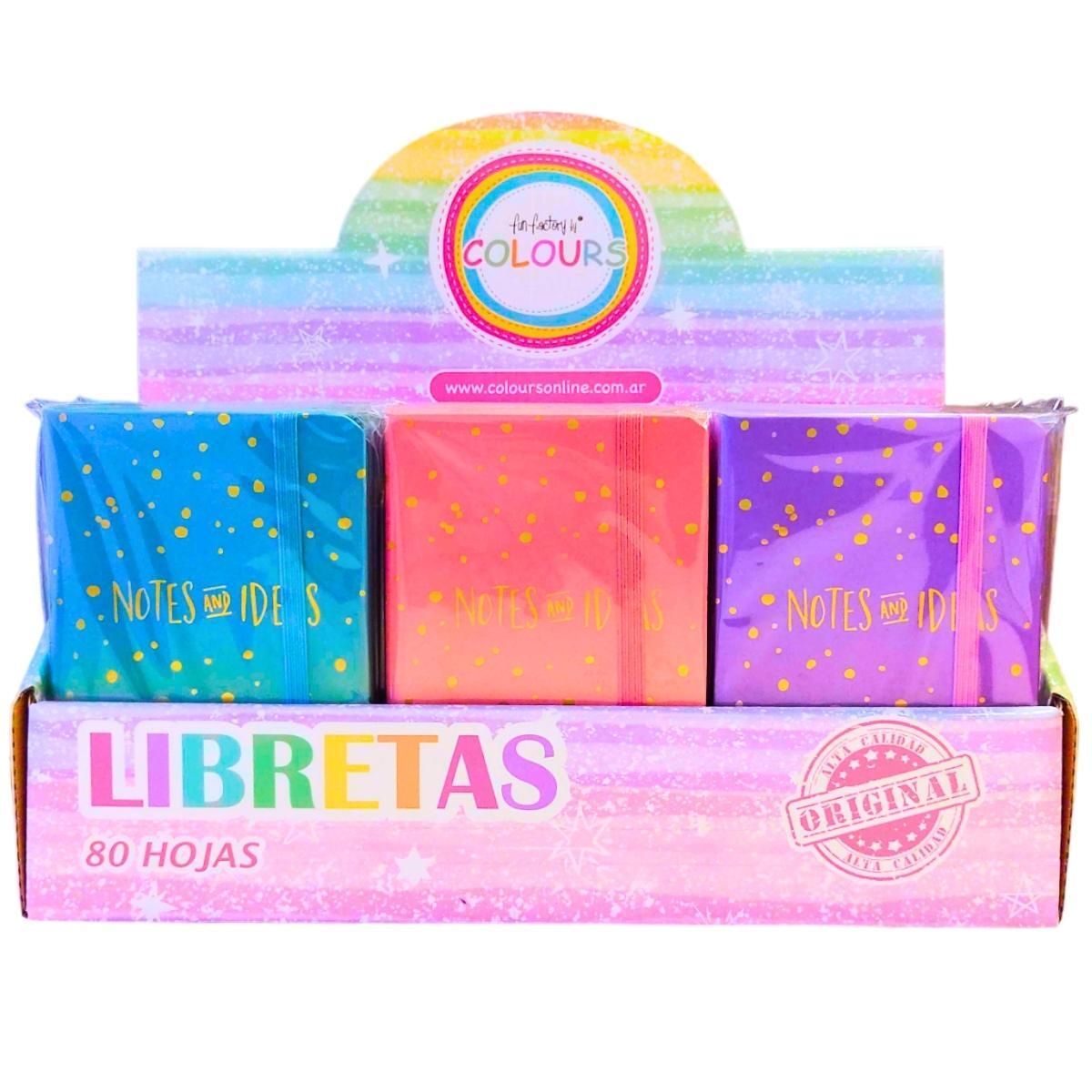 Libreta A6 Degrade Pastel 80 hojas Lisas