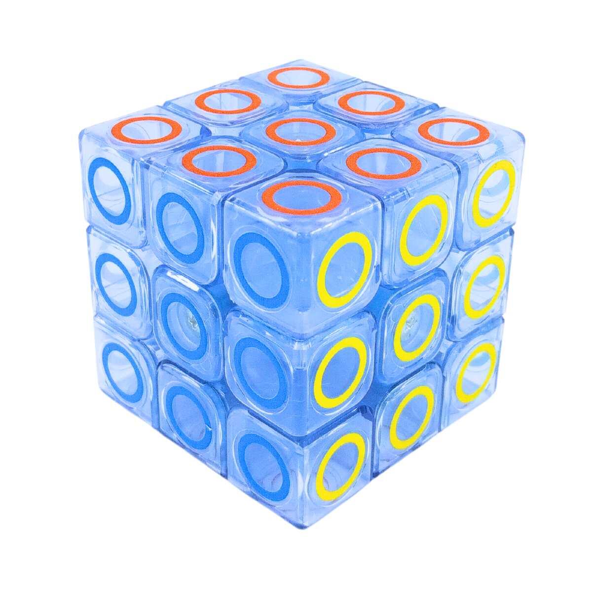 Cubo Magico 3x3x3 c/circulos transparente