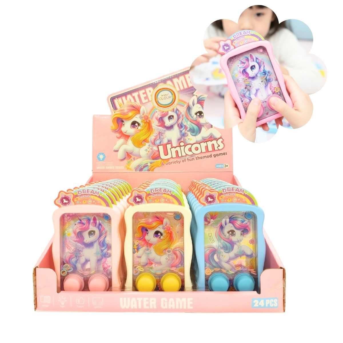 Juego de agua Unicornio 2 botones c/LUZ
