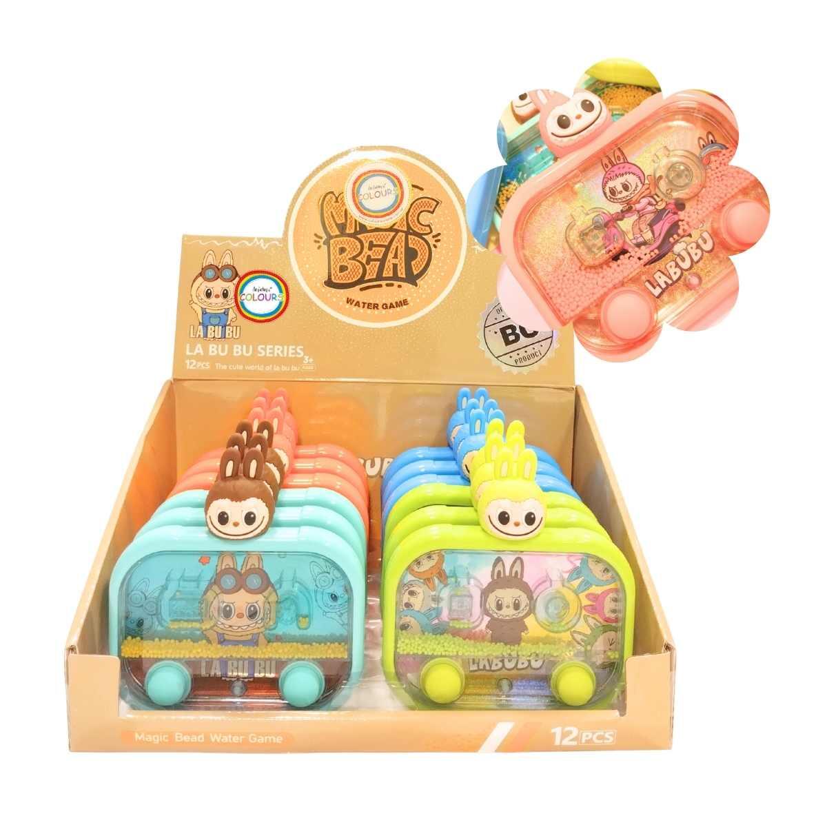 Juego de agua Labubu c/mini aplique 2 botones y luz
