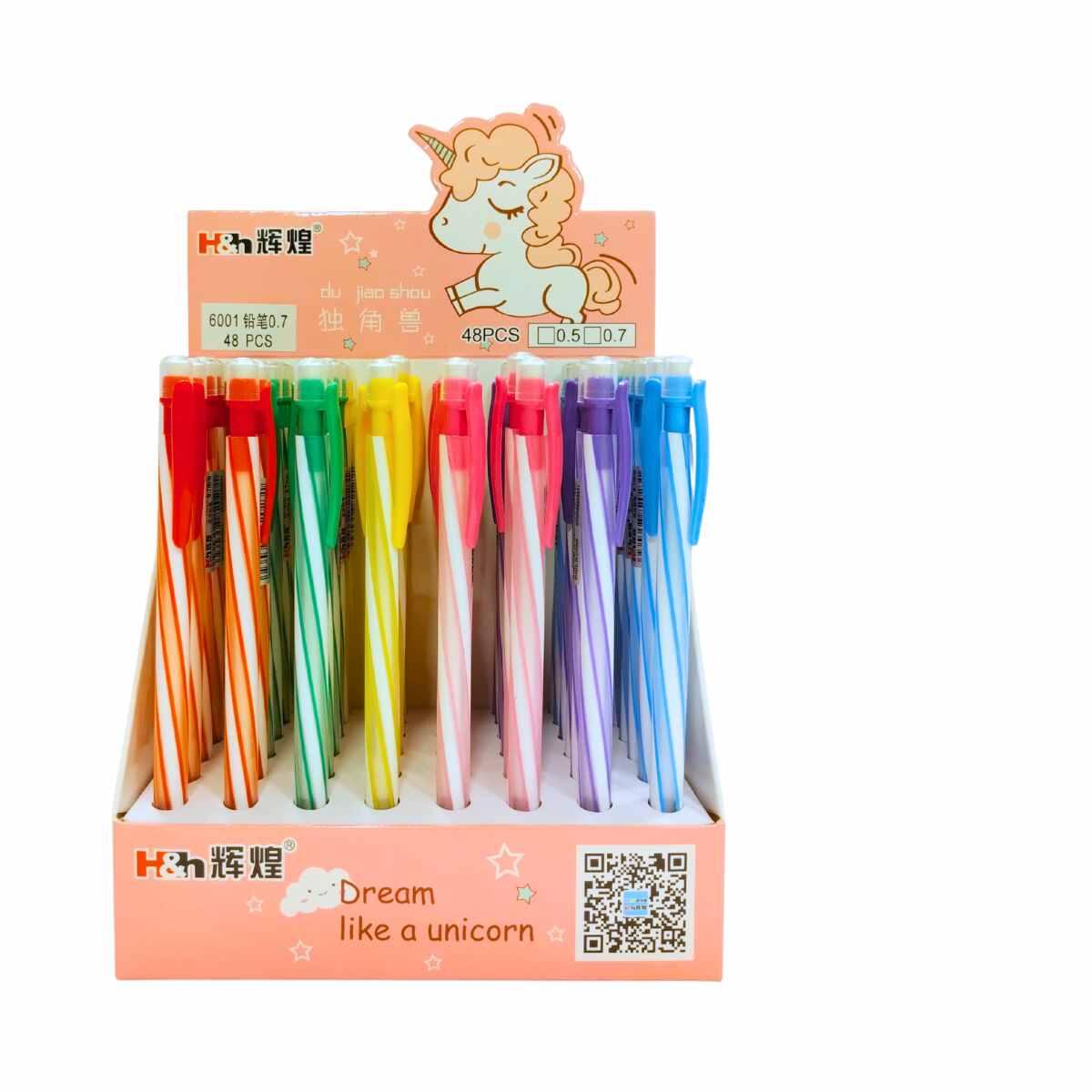 Portamina lineas c/goma pastel - 0.55mm