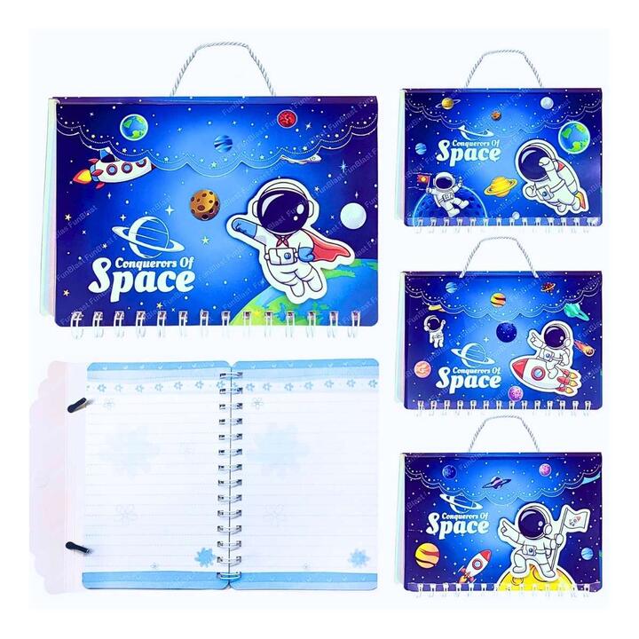 Cuaderno Espacial c/cordon manija - 60 hojas rayadas