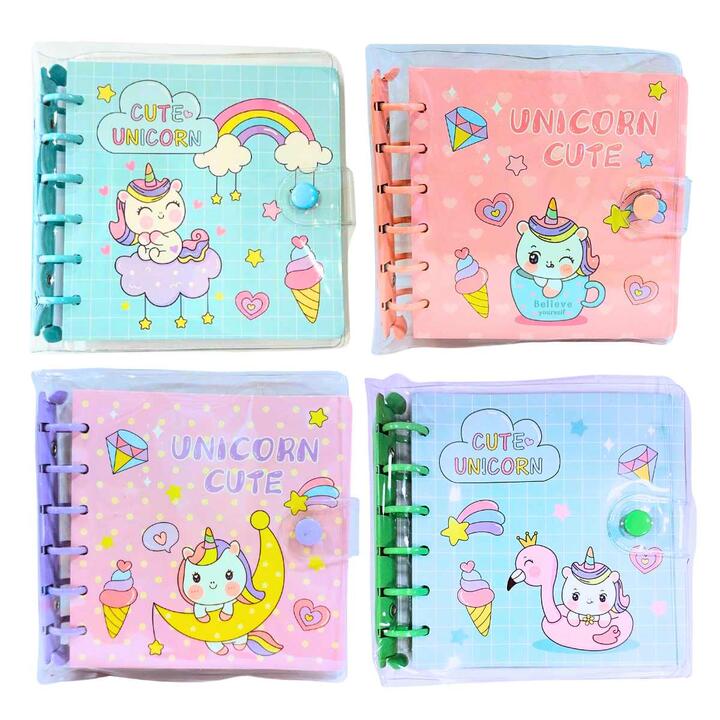 Libreta Unicornio c/ganchos