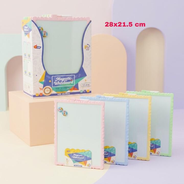 Pizarra pastel c/marcador + 2 imanes 28 x 21.5 cm