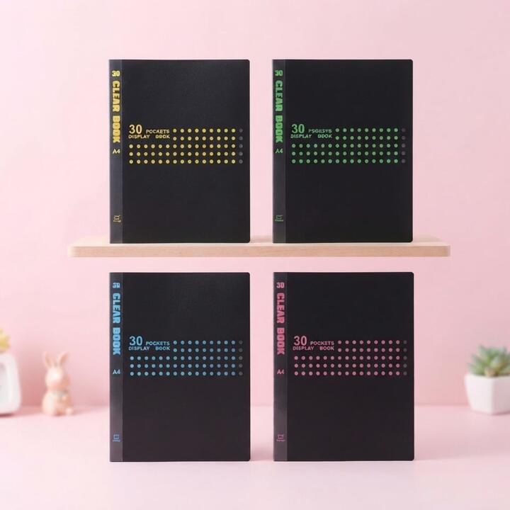 Carpeta A4 negro c/colores - 40 folios