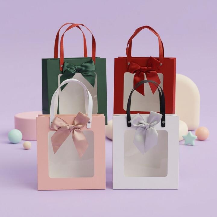 Bolsa de regalo c/moño y caja armable
