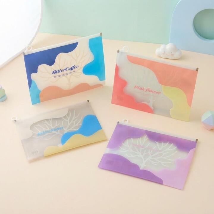 Sobre A4 Diseño Onda - color pastel c/cierra facil