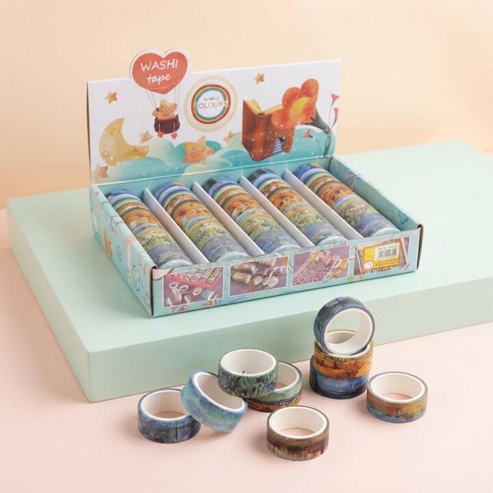 Cinta papel adhesiva decorativa x 60 rollos -   Van Gogh