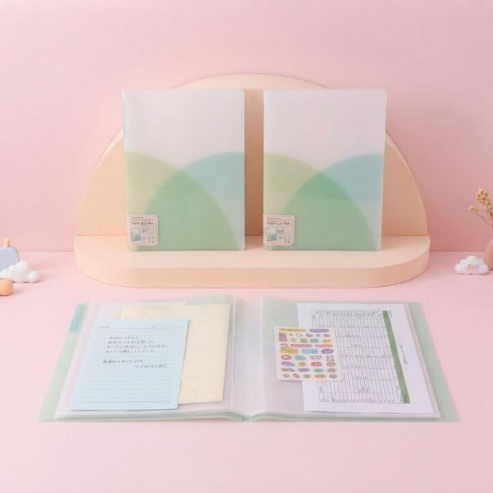 Carpeta A4 color pastel y blanco - 30 folios 