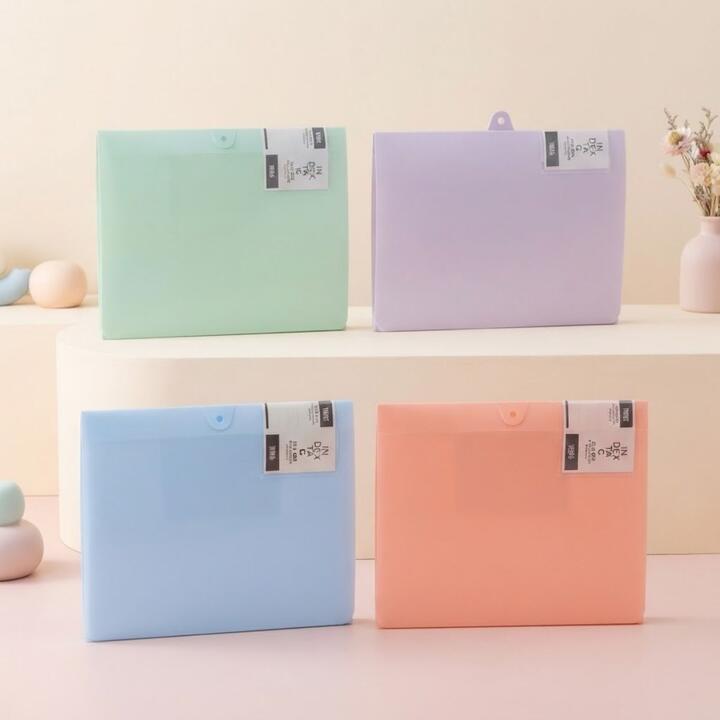 Carpeta tipo sobre plegable  - color pastel