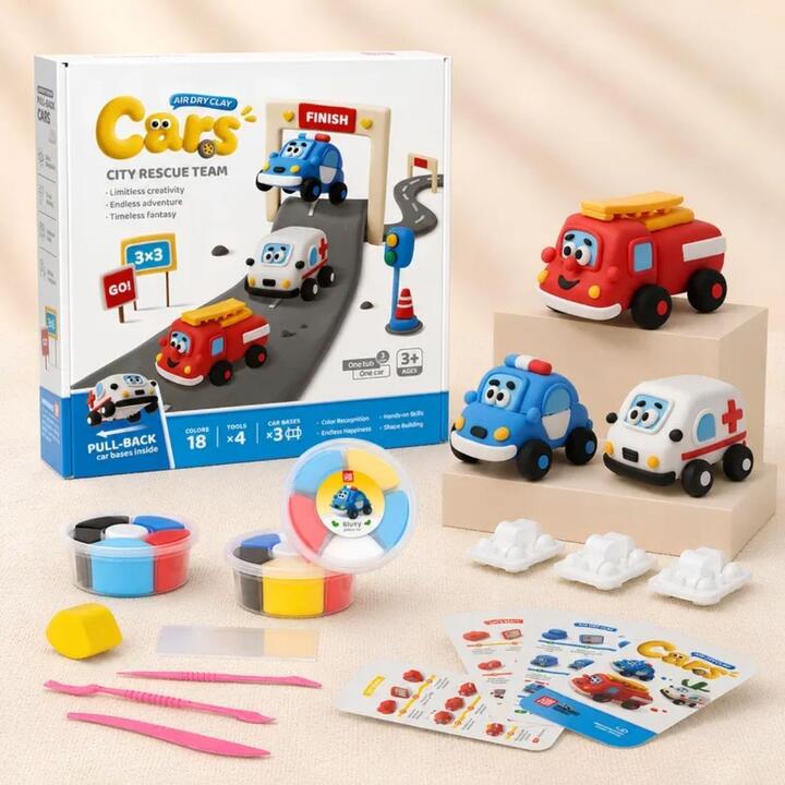Masa Cars Rescue Team x 3 para armar en caja